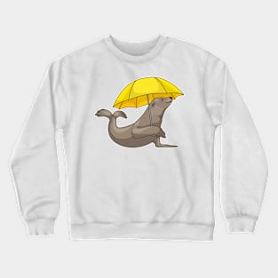 Seal Raining Umbrella Crewneck Sweatshirt